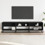 Mueble de TV madera de ingeniería negro 180x40x46 cm en Muebles TV | Comprar online en Foru.es