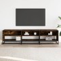 Mueble para TV madera de ingeniería roble ahumado 180x40x46 cm en Muebles TV | Comprar online en Foru.es