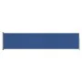 Toldo lateral retráctil para patio azul 140x600 cm de vidaXL, Sombrillas - Ref: Foro24-317954, Precio: 77,11 €, Descuento: %