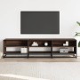 Mueble de TV madera de ingeniería marrón roble 180x40x46 cm en Muebles TV | Comprar online en Foru.es