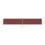 Toldo lateral retráctil marrón 200x1200 cm de vidaXL, Sombrillas - Ref: Foro24-318081, Precio: 132,92 €, Descuento: %