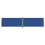 Toldo lateral retráctil azul 140x600 cm de vidaXL, Sombrillas - Ref: Foro24-317992, Precio: 88,43 €, Descuento: %