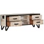 Mueble de TV de madera maciza de acacia 110x30x41 cm en Muebles TV | Comprar online en Foru.es
