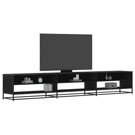 Mueble de TV madera de ingeniería negro 270x40x46 cm en Muebles TV | Comprar online en Foru.es