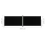 Toldo lateral retráctil negro 160x600 cm de vidaXL, Sombrillas - Ref: Foro24-317994, Precio: 116,01 €, Descuento: %