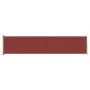 Toldo lateral retráctil para patio rojo 140x600 cm de vidaXL, Sombrillas - Ref: Foro24-317955, Precio: 80,02 €, Descuento: %