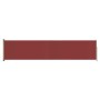Toldo lateral retráctil para patio rojo 140x600 cm de vidaXL, Sombrillas - Ref: Foro24-317955, Precio: 74,54 €, Descuento: %