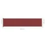 Toldo lateral retráctil para patio rojo 140x600 cm de vidaXL, Sombrillas - Ref: Foro24-317955, Precio: 80,02 €, Descuento: %