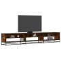 Mueble de TV madera de ingeniería roble ahumado 270x40x46 cm en Muebles TV | Comprar online en Foru.es