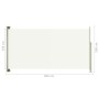 Toldo lateral retráctil de jardín crema160x300 cm de vidaXL, Sombrillas - Ref: Foro24-317881, Precio: 65,49 €, Descuento: %