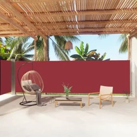 Toldo lateral retráctil rojo 180x1000 cm de vidaXL, Sombrillas - Ref: Foro24-318041, Precio: 112,41 €, Descuento: %