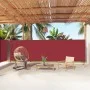 Toldo lateral retráctil rojo 180x1000 cm de vidaXL, Sombrillas - Ref: Foro24-318041, Precio: 112,41 €, Descuento: %