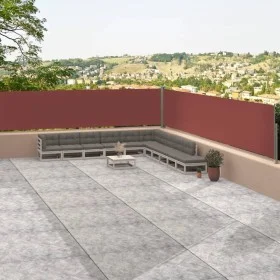 Toldo lateral retráctil marrón 117x1200 cm de vidaXL, Sombrillas - Ref: Foro24-318057, Precio: 79,29 €, Descuento: %