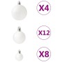 Juego de bolas de Navidad 100 piezas blanco en Decoración Festiva y Estacional | Comprar online en Foru.es