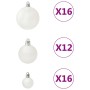 Juego de bolas de Navidad 100 piezas blanco en Decoración Festiva y Estacional | Comprar online en Foru.es