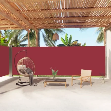 Toldo lateral retráctil rojo 200x1000 cm de vidaXL, Sombrillas - Ref: Foro24-318047, Precio: 134,07 €, Descuento: %