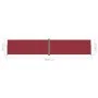 Toldo lateral retráctil rojo 200x1000 cm de vidaXL, Sombrillas - Ref: Foro24-318047, Precio: 134,07 €, Descuento: %