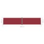 Toldo lateral retráctil rojo 200x1000 cm de vidaXL, Sombrillas - Ref: Foro24-318047, Precio: 102,40 €, Descuento: %