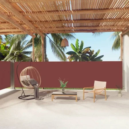 Toldo lateral retráctil marrón 160x1000 cm de vidaXL, Sombrillas - Ref: Foro24-318033, Precio: 79,47 €, Descuento: %