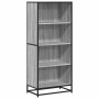 Estantería de madera de ingeniería gris Sonoma 60x35x139 cm en Librerías y estanterías | Comprar online en Foru.es