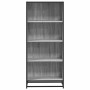 Estantería de madera de ingeniería gris Sonoma 60x35x139 cm en Librerías y estanterías | Comprar online en Foru.es