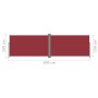Toldo lateral retráctil rojo 160x600 cm de vidaXL, Sombrillas - Ref: Foro24-317999, Precio: 94,76 €, Descuento: %