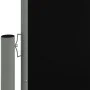 Toldo lateral retráctil negro 180x1000 cm de vidaXL, Sombrillas - Ref: Foro24-318036, Precio: 83,22 €, Descuento: %