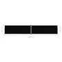 Toldo lateral retráctil negro 180x1000 cm de vidaXL, Sombrillas - Ref: Foro24-318036, Precio: 83,22 €, Descuento: %