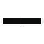 Toldo lateral retráctil negro 180x1000 cm de vidaXL, Sombrillas - Ref: Foro24-318036, Precio: 113,81 €, Descuento: %