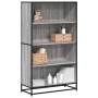Estantería de madera de ingeniería gris Sonoma 80,5x35x139 cm en Librerías y estanterías | Comprar online en Foru.es