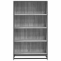 Estantería de madera de ingeniería gris Sonoma 80,5x35x139 cm en Librerías y estanterías | Comprar online en Foru.es