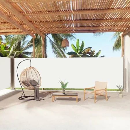 Toldo lateral retráctil crema 180x1000 cm de vidaXL, Sombrillas - Ref: Foro24-318037, Precio: 83,03 €, Descuento: %