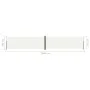 Toldo lateral retráctil crema 180x1000 cm de vidaXL, Sombrillas - Ref: Foro24-318037, Precio: 83,03 €, Descuento: %