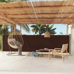 Toldo lateral retráctil para patio marrón 140x600 cm de vidaXL, Sombrillas - Ref: Foro24-317957, Precio: 87,20 €, Descuento: %