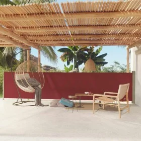 Toldo lateral retráctil de jardín rojo 117x600 cm de vidaXL, Sombrillas - Ref: Foro24-317949, Precio: 90,85 €, Descuento: %