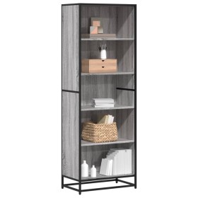 Estantería de madera de ingeniería gris Sonoma 60x35x170,5 cm en Librerías y estanterías | Comprar online en Foru.es