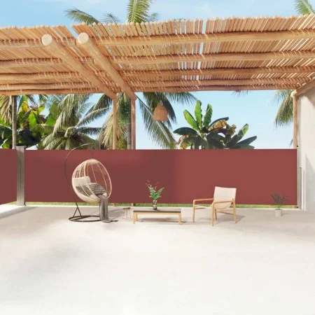 Toldo lateral retráctil marrón 160x1200 cm by vidaXL, Umbrellas - Ref: Foro24-318069, Price: 96,21 €, Discount: %