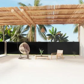 Toldo lateral retráctil negro 140x1200 cm de vidaXL, Sombrillas - Ref: Foro24-318060, Precio: 110,69 €, Descuento: %