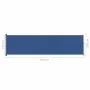 Toldo lateral retráctil para patio azul 140x500 cm de vidaXL, Sombrillas - Ref: Foro24-317918, Precio: 76,57 €, Descuento: %