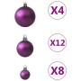 Juego de bolas de Navidad 100 piezas morado en Decoración Festiva y Estacional | Comprar online en Foru.es