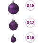 Juego de bolas de Navidad 100 piezas morado en Decoración Festiva y Estacional | Comprar online en Foru.es