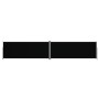 Toldo lateral retráctil negro 200x1000 cm de vidaXL, Sombrillas - Ref: Foro24-318042, Precio: 163,33 €, Descuento: %