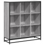 Estantería madera y metal gris Sonoma 97,5x33x107,5 cm en Librerías y estanterías | Comprar online en Foru.es