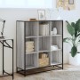 Estantería madera y metal gris Sonoma 97,5x33x107,5 cm en Librerías y estanterías | Comprar online en Foru.es