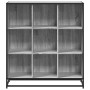 Estantería madera y metal gris Sonoma 97,5x33x107,5 cm en Librerías y estanterías | Comprar online en Foru.es