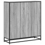Estantería madera y metal gris Sonoma 97,5x33x107,5 cm en Librerías y estanterías | Comprar online en Foru.es