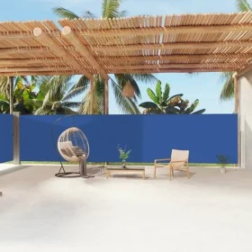 Toldo lateral retráctil azul 180x1200 cm de vidaXL, Sombrillas - Ref: Foro24-318076, Precio: 122,65 €, Descuento: %