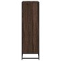 Estantería de madera y metal marrón roble 97,5x33x107,5 cm en Librerías y estanterías | Comprar online en Foru.es