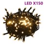 Set de bolas de Navidad 60 pzas con pico 150 LED oro rosa en Decoración Festiva y Estacional | Comprar online en Foru.es
