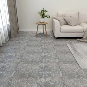 Tarimas de suelo autoadhesiva 20 uds PVC gris cemento 1,86 m² en Materiales de construcción | Comprar online en Foru.es